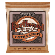 Ernie Ball Earthwood Extra Light Phosphor Bronze Acoustic Guitar Strings - 10-50 Gauge - 2150