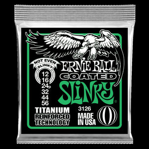 Ernie Ball Not Even Slinky Coated Titanium RPS Electric Guitar Strings - 12-56 Gauge - 3126