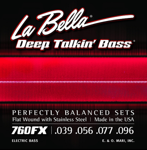 La Bella Dtb-Flats Bass Guitar Strings / Short / Extra Light