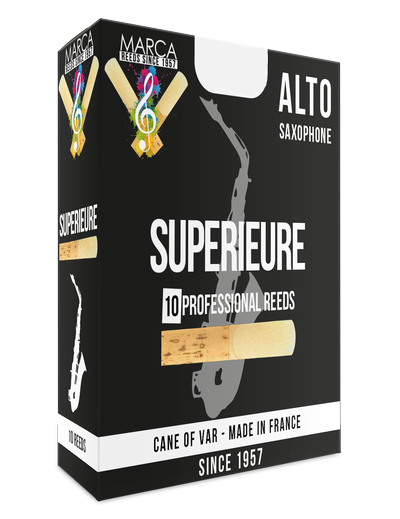 Marca Supérieure Alto Saxophone Reeds - 10 Per Box