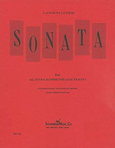 SONATA NO. 1  FOR ALTO SAX & PIANO By: LAWSON LUNDE - SS743