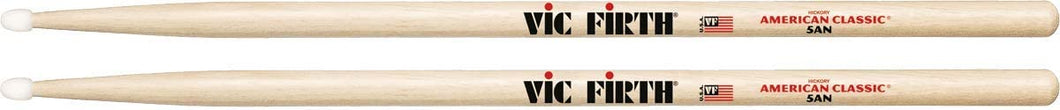 Vic Firth American Classic Hickory Drumstick Nylon Tip- 5AN