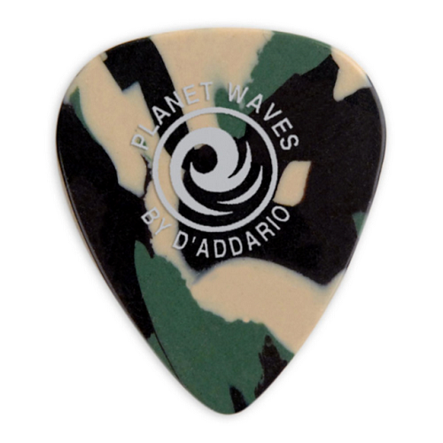 D'addario Planet Waves Camouflage Celluloid  Guitar Picks - 10 Pk
