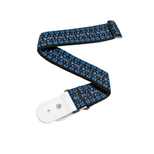 Load image into Gallery viewer, D&#39;addario Planet Waves BLUE/BLACK Hootenanny Woven Guitar Strap
