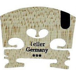 Teller Violin Two Star Semi-Fitted Bridge with Ebony U-Shaped Inlay 4/4