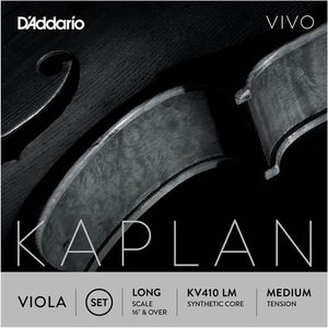 D'addario Kaplan Vivo Viola String SET, Long Scale, Medium Tension