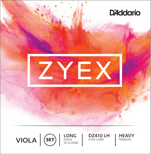 D'addario Zyex Viola String SET, Long Scale, Heavy Tension