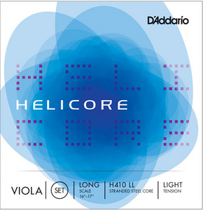 D'addario Helicore Viola String SET, Long Scale, Light Tension