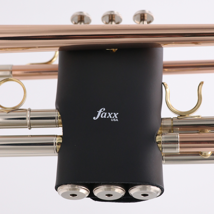 Faxx Trumpet / Cornet Valve Guard, Black Leather