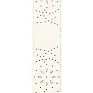 D'addario Planet Waves Perforated White Leather Guitar Strap