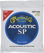 Load image into Gallery viewer, Martin SP Acoustic Guitar Strings 80/20 Bronze - MSP3100
