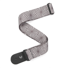 Load image into Gallery viewer, D&#39;addario Planet Waves White Optical Art Woven Guitar Strap