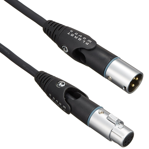 D'addario Gold Plated Custom Series Swivel XLR Microphone Cable, 25 Feet