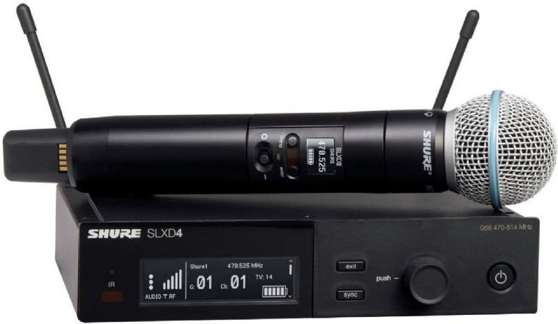 Shure Wireless System with SM58 Handheld Transmitter Model SLXD24/SM58-G58