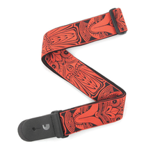 Load image into Gallery viewer, D&#39;addario Planet Waves Red Tiki Mask Woven Guitar Strap