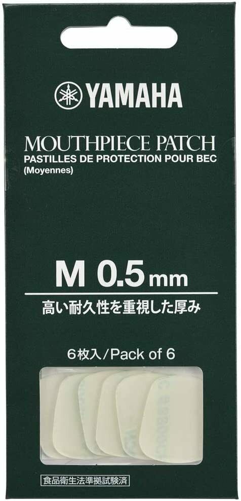 Yamaha Mouthpiece Patch; Clear; 0.5 mm; pack of 6