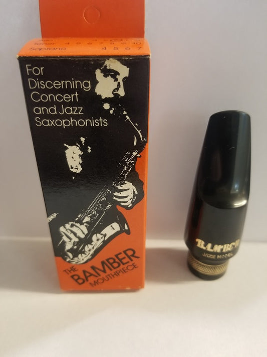 Bamber Jazz Hard Rubber Alto Saxophone Mouthpiece