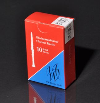 AW Classic French Cut Bb Clarinet Reeds  302 - 10 Per Box