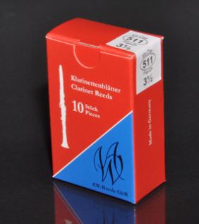 AW French Cut Eb Clarinet Reeds  #511 - 10 Per Box