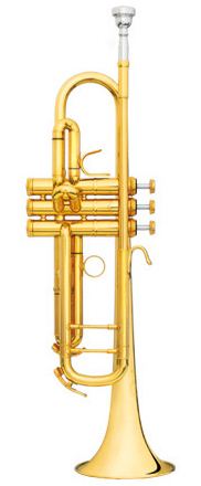 B & S Bb Challenger Trumpet - Silver Plated - Lightweight Gold Bell - 3137TC-L