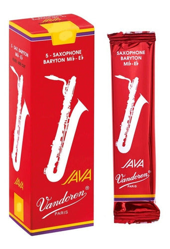 Vandoren Java Red Baritone Saxophone Reeds - 5 Per Box