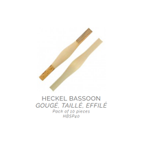 Load image into Gallery viewer, Vandoren Bassoon Cane Gouged, Shaped and Profiled / 10 Pieces - HBSP40