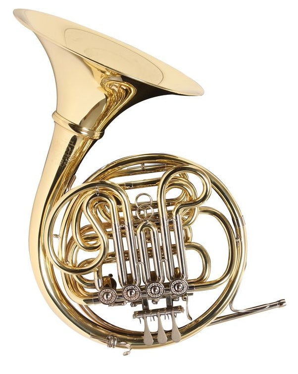 Hans Hoyer Double Geyer F/Bb French Horn  - Gold Detachable Bell - Clear Lacquer - 801GA-1-0