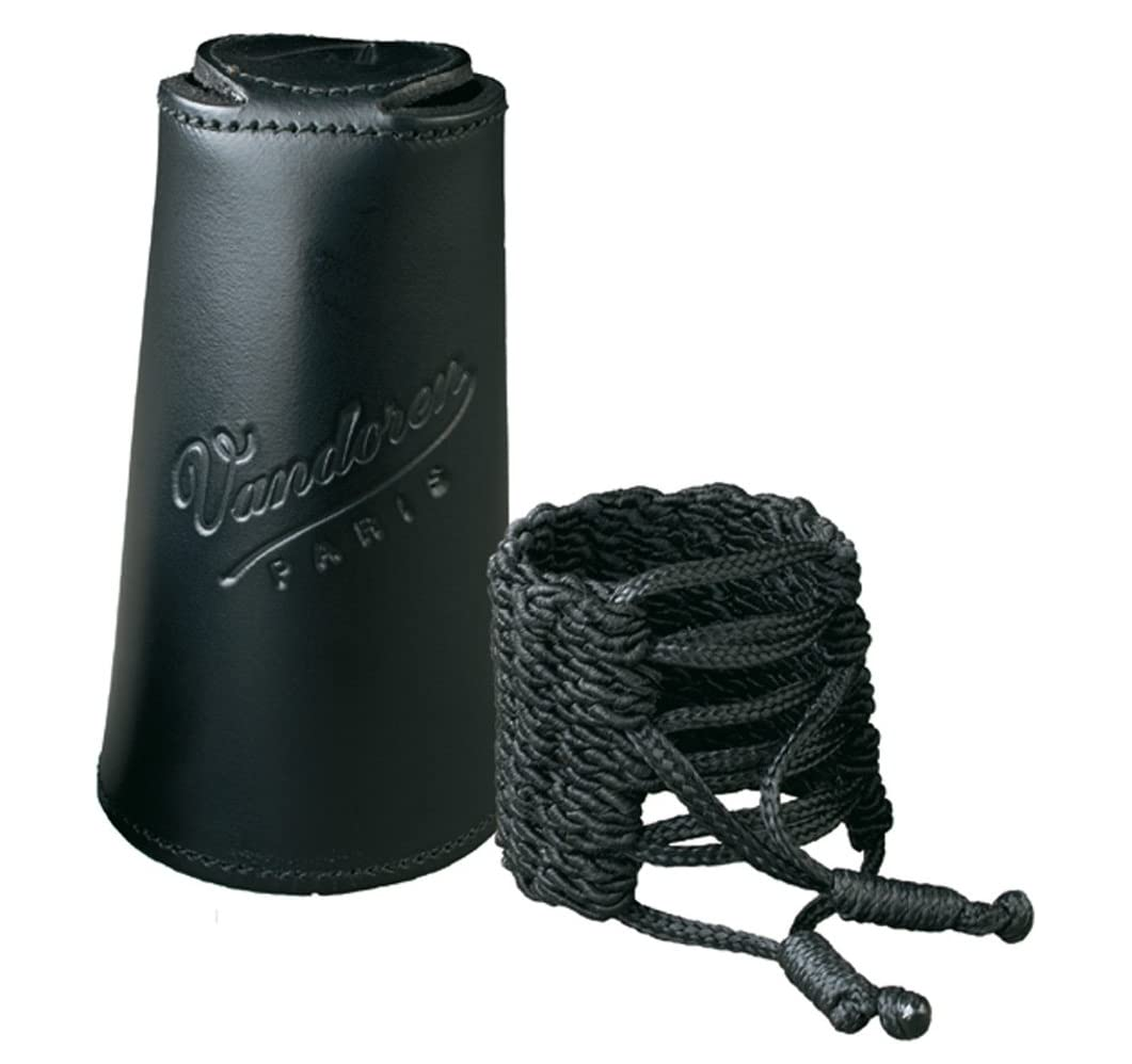 Vandoren Klassik German Bb Clarinet Woven Ligature with Leather Cap - LC35L