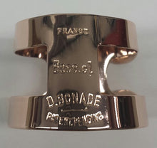 Load image into Gallery viewer, Bonade Bass Clarinet Inverted Plated Ligature - Rose Gold -  2253UGP