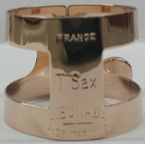 Bonade Inverted Tenor Sax Plated Ligature - Rose Gold - 2255UGP