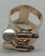 Load image into Gallery viewer, Bonade Inverted Tenor Sax Plated Ligature - Rose Gold - 2255UGP