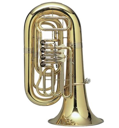 Meinl Weston BBb Tuba - 3/4 Size - 4 Rotary Valves - Clear Lacquer - 18-L