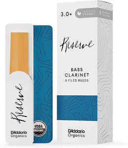 D'Addario Organic Reserve Bass Clarinet Reeds - 5 Per Box