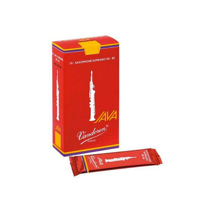 Vandoren Java Red Soprano Sax Reeds - 10 Per Box