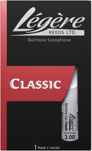 Load image into Gallery viewer, Legere Baritone Saxophone Classic Reeds - 1 Reed
