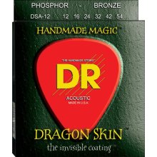 DR Acoustic Dragon Skin Guitar Strings- 3-DSA-12