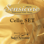 Super Sensitive Sensicore Cello Medium Gauge 4/4 Nylon Core String Set - SS6307