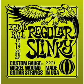 Ernie Ball Regular Slinky Nickel Wound Electric Guitar Strings - 10-46 Gauge - 2221