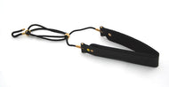 Brancher Saxophone Strap- Strip Style Black Leather- Matte Hook