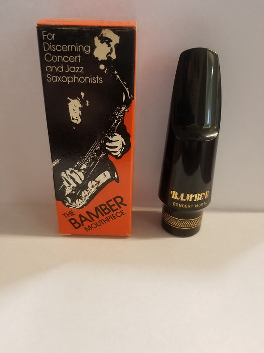 Bamber Concert Hard Rubber Tenor Saxophone Mouthpiece