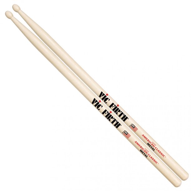 Vic Firth American Classic Hickory Drumstick Wooden Tip #CM